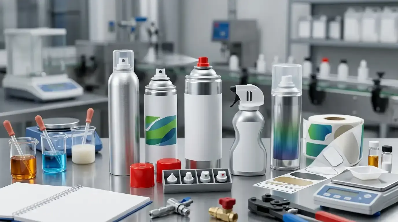 Personalización de Sprays Industriales: Etiquetas, Formatos y Fórmulas